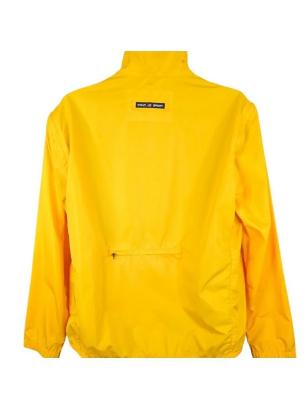 Vintage Polo Sport Windbreaker Jacket Mens Size Medium Yellow 90s Vest